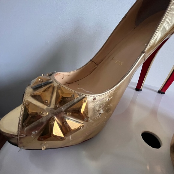 Designer inspired gold pumps size euro 40 - Picture 7 of 14